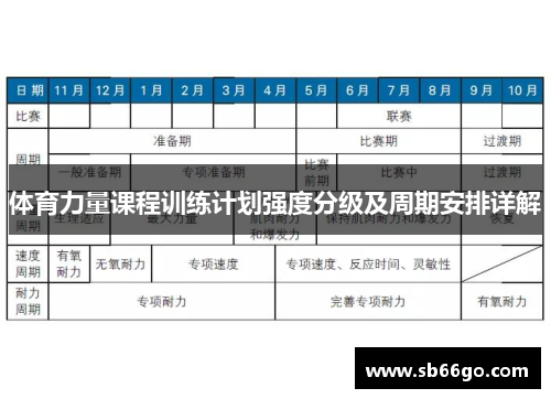 体育力量课程训练计划强度分级及周期安排详解